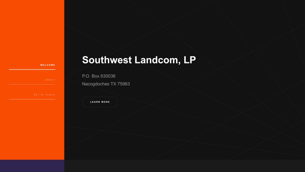 Custon website for Southwest Landcom